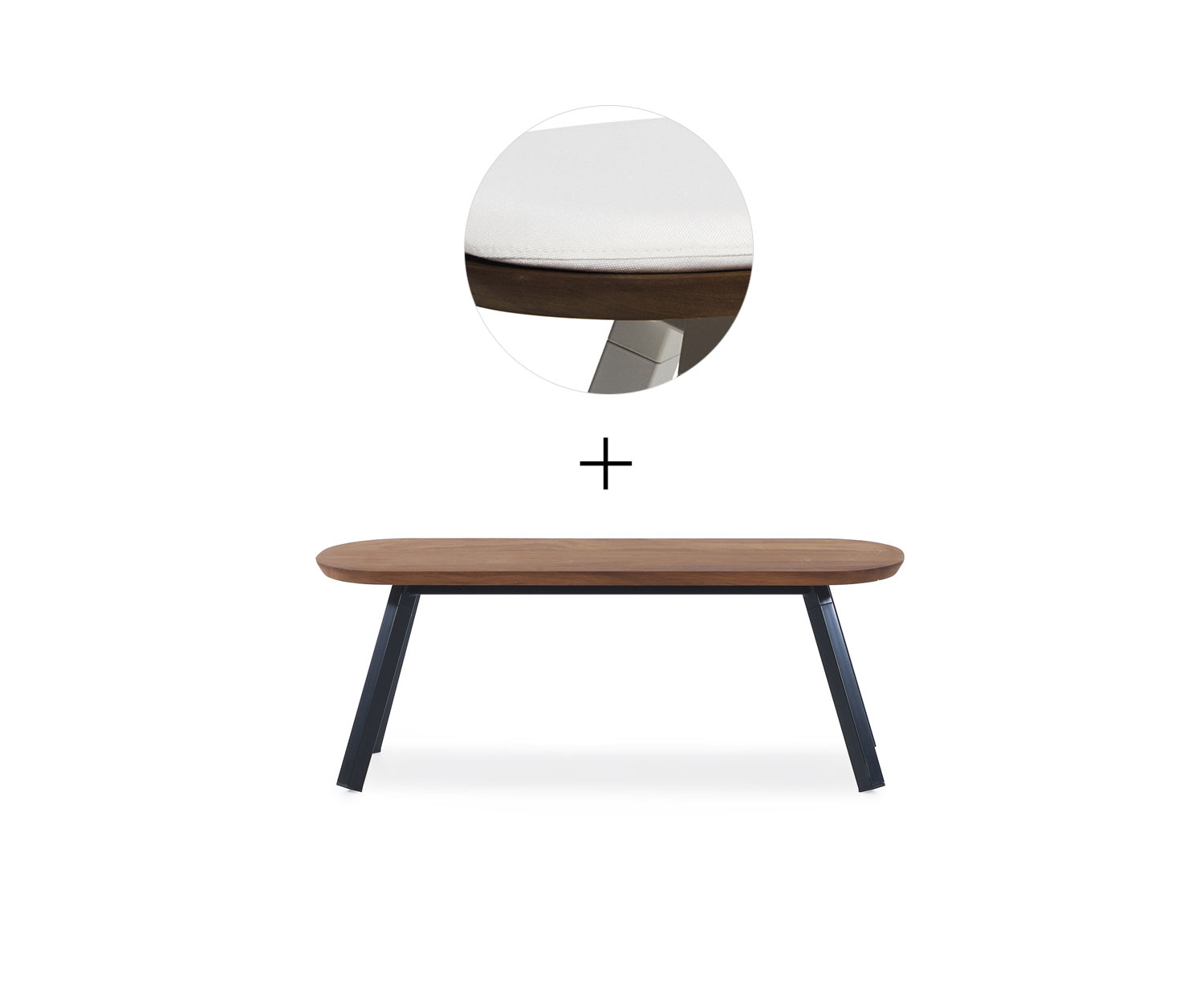 RS Barcelona Ping Pong Bench Nero 2x L120 cm Bianco Outdoor