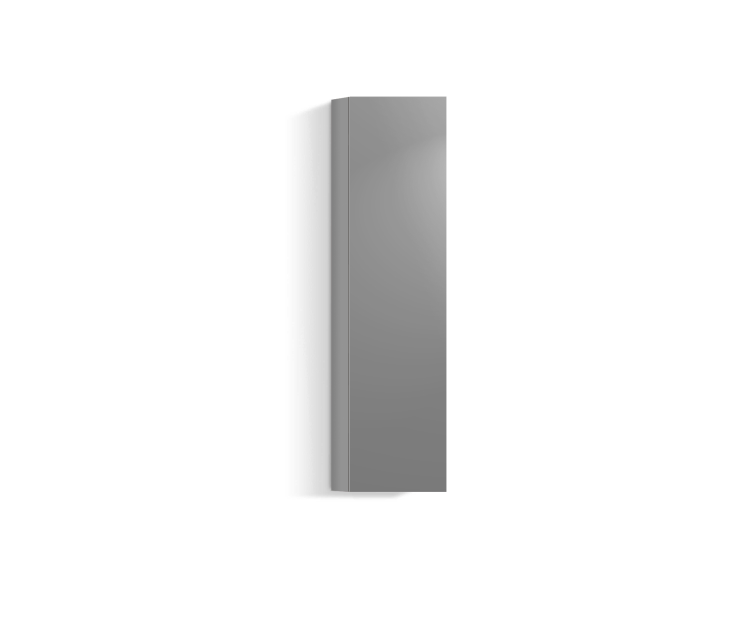 Parete attrezzata design verticale H128 L30 grigio chiaro330