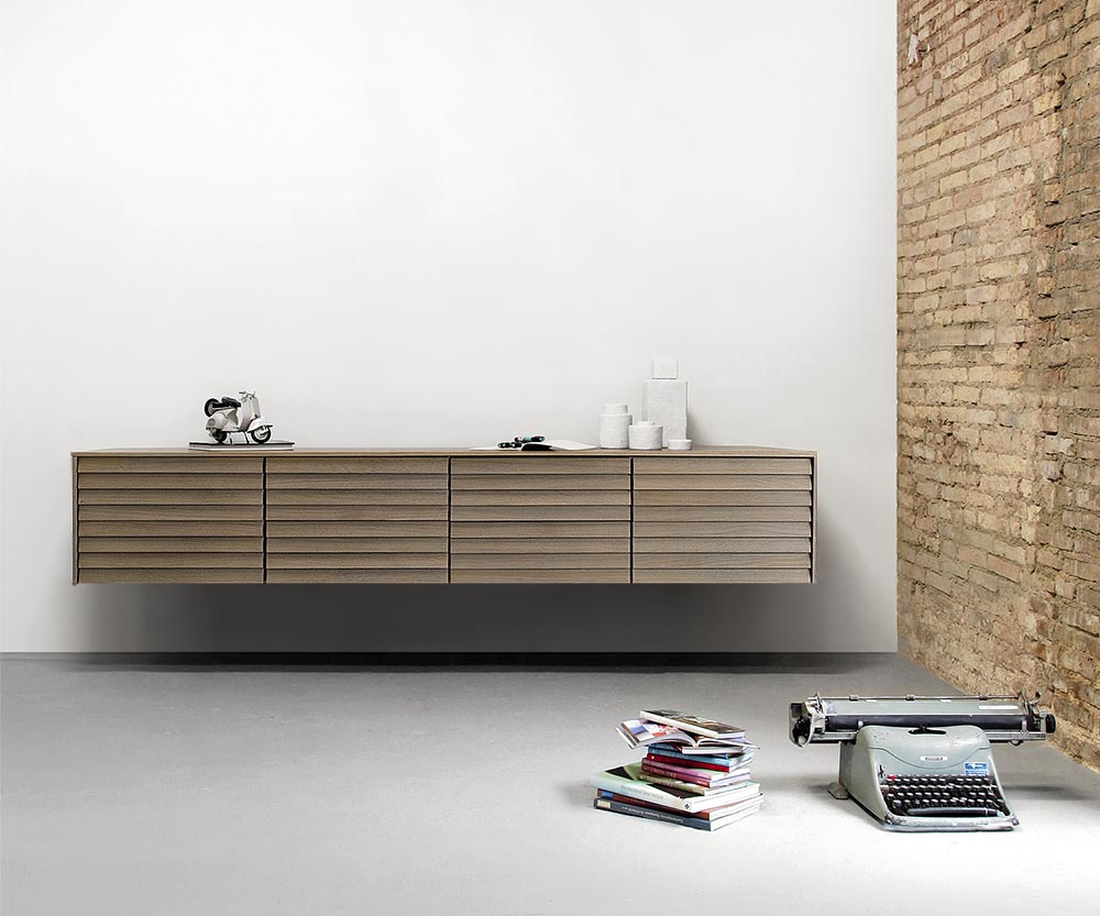 Punt Credenza Sussex Appendiabiti a muro B235 Noce super opaco