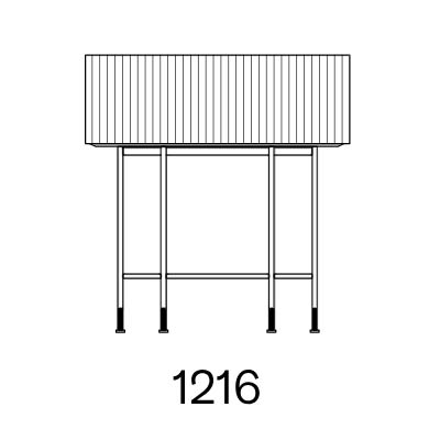 B 121,6 cm