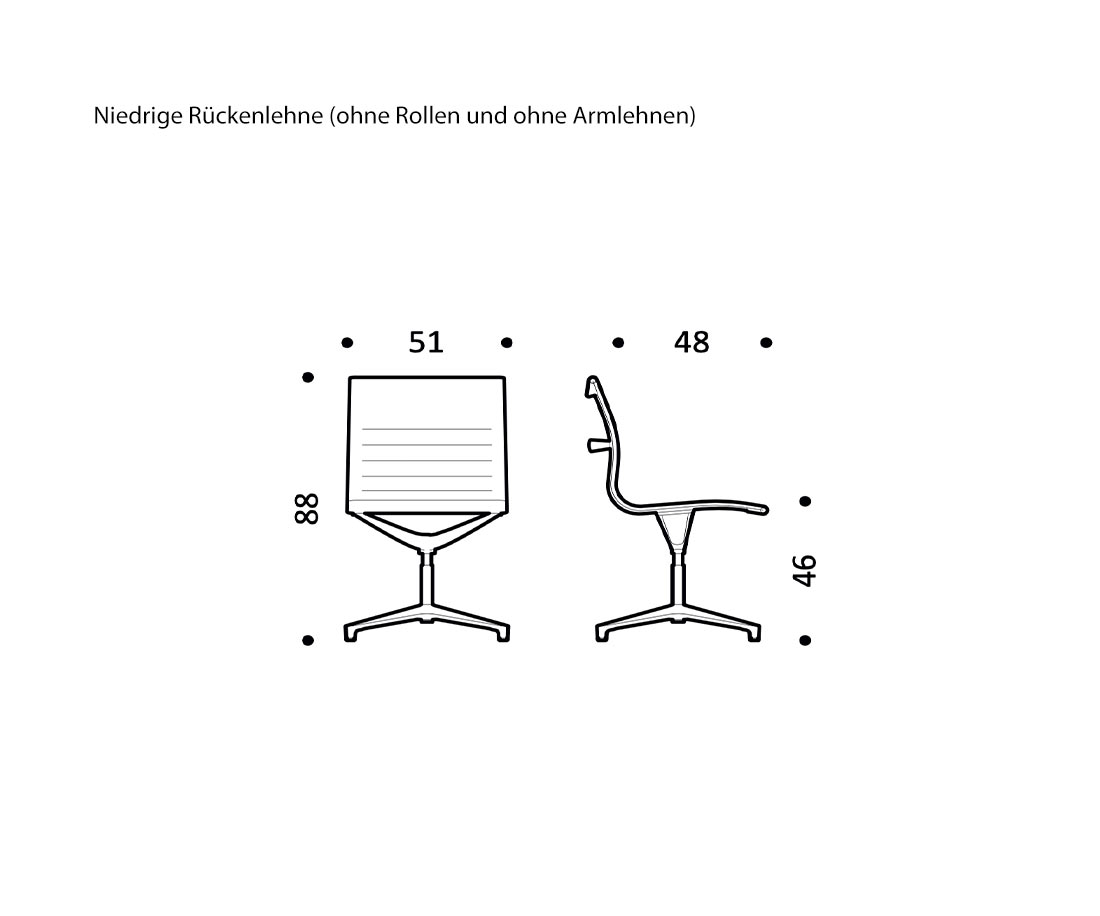 Schienale basso Schizzo Dimensioni Dimensioni Dimensioni