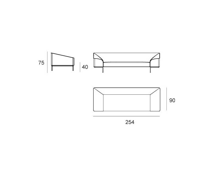 Prostoria Schizzo Seam Contour 3 posti