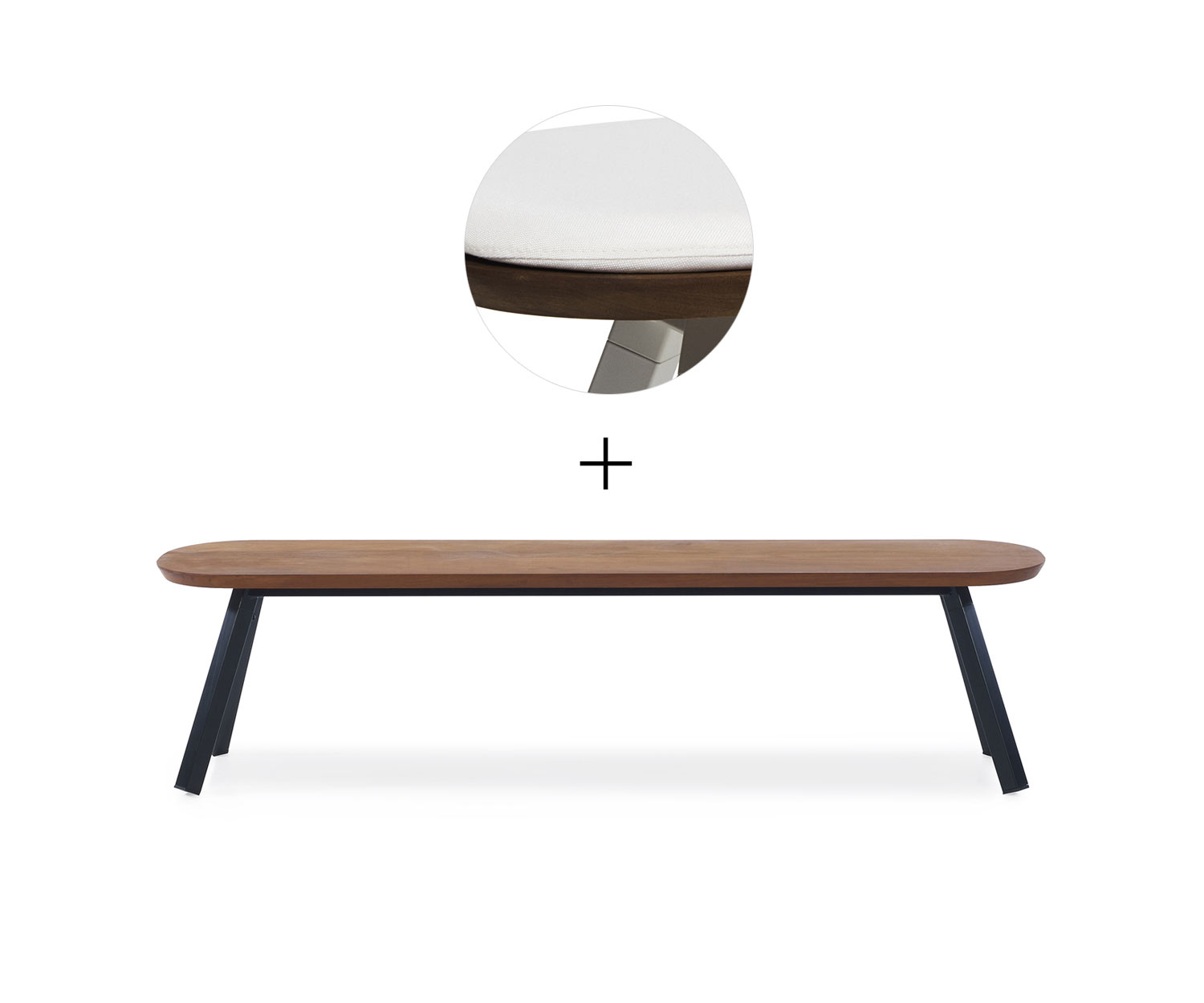 RS Barcelona Ping Pong Bench Nero B180 cm Bianco Outdoor