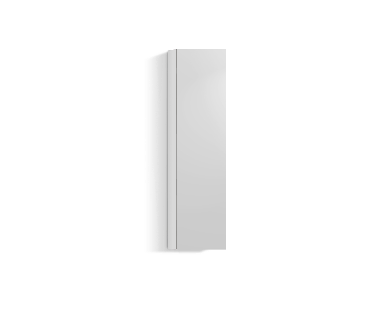 Parete attrezzata design verticale H128 L30 bianco300