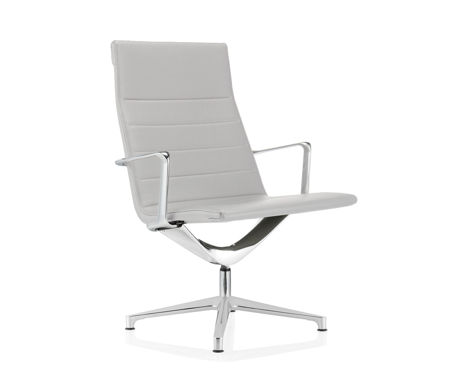 ICF Vela Lounge in pelle 915 bianco H69