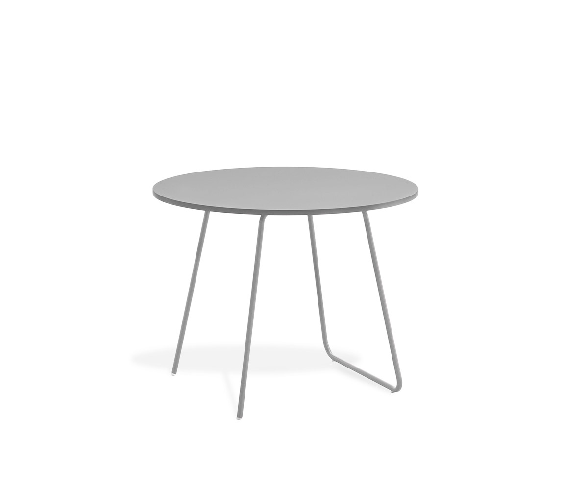 Novamobili Tavolino Orbis Ø 60cm grigio chiaro opaco330