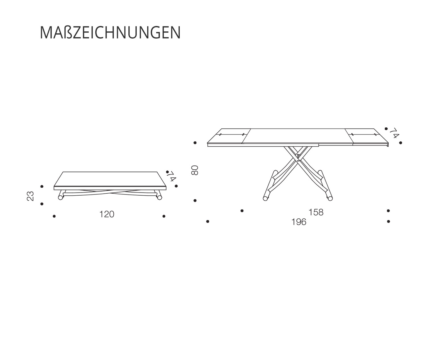 Ozzio Disegno di schizzo del Planet Table T115