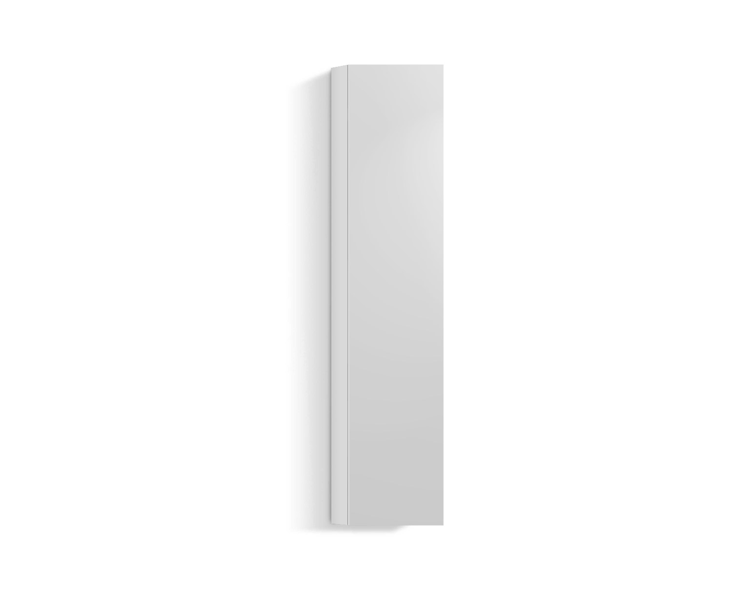 Parete attrezzata design verticale H160 L30 bianco300