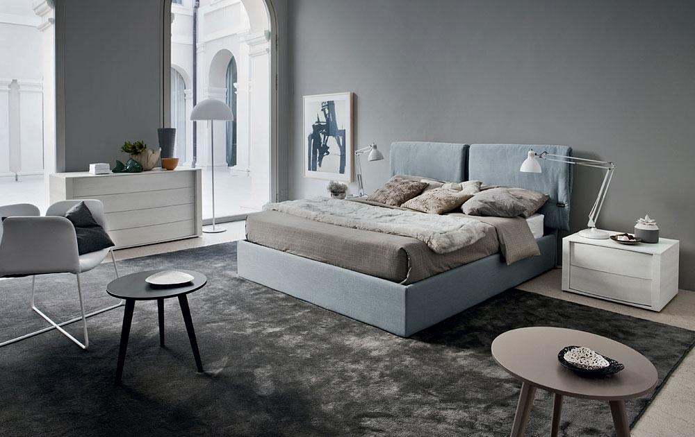 Polsterbett Trendfarbe 2015 Blau